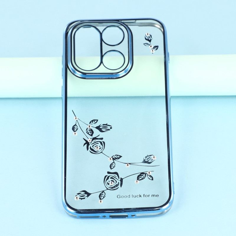 Hülle Für Oneplus 15 Kadem Blumen Und Strasssteine