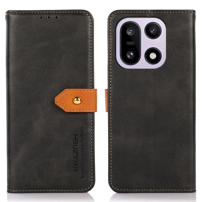 Lederhüllen Für Oneplus 15 Khazneh Goldverschluss