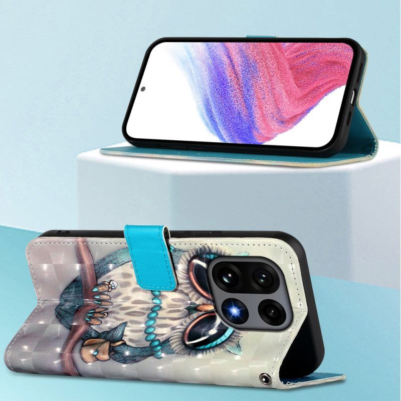 Lederhüllen Oneplus 15 Graue Eule