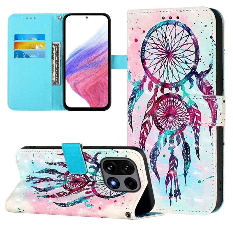 Lederhüllen Oneplus 15 Handyhülle Aquarell Traumfänger