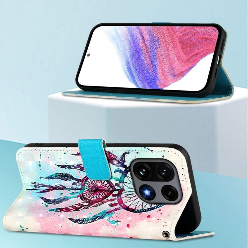 Lederhüllen Oneplus 15 Handyhülle Aquarell Traumfänger