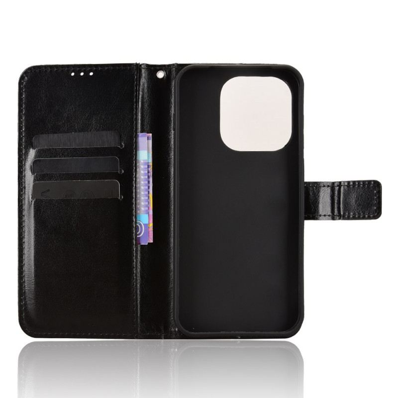 Lederhüllen Oneplus 15 Handyhülle Glitzerndes Kunstleder