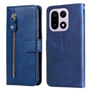 Lederhüllen Oneplus 15 Handyhülle Reißverschlusstasche