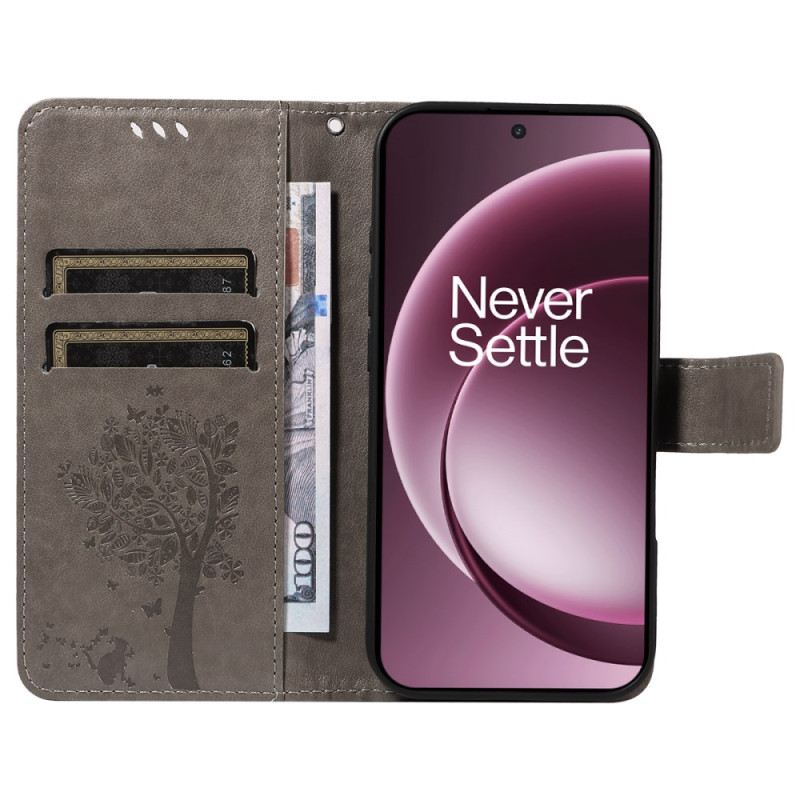 Lederhüllen Oneplus 15 Katze Und Baum