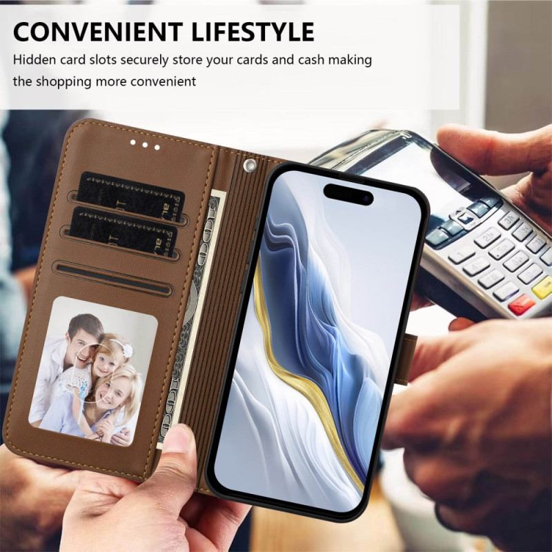 Lederhüllen Oneplus 15 Kleine Katze Mit Riemen