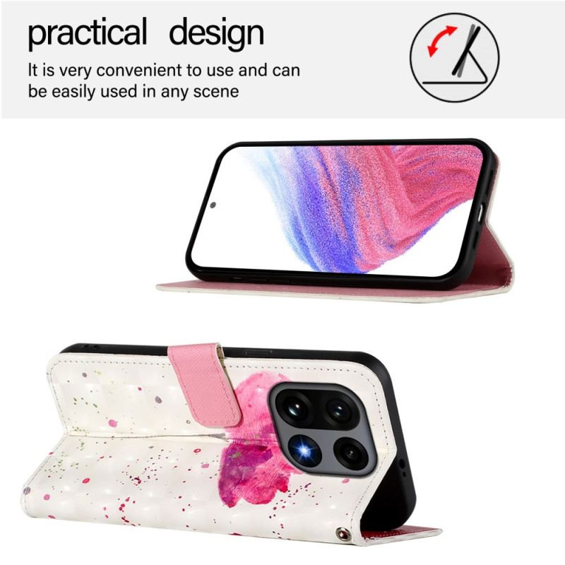 Lederhüllen Oneplus 15 Mohnblume