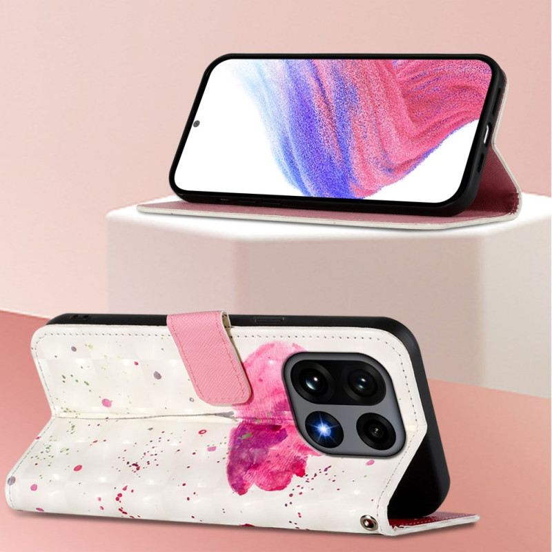 Lederhüllen Oneplus 15 Mohnblume