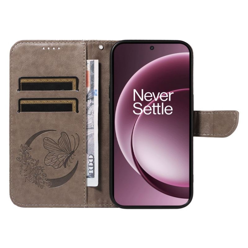 Lederhüllen Oneplus 15 Schmetterlingsgrafik