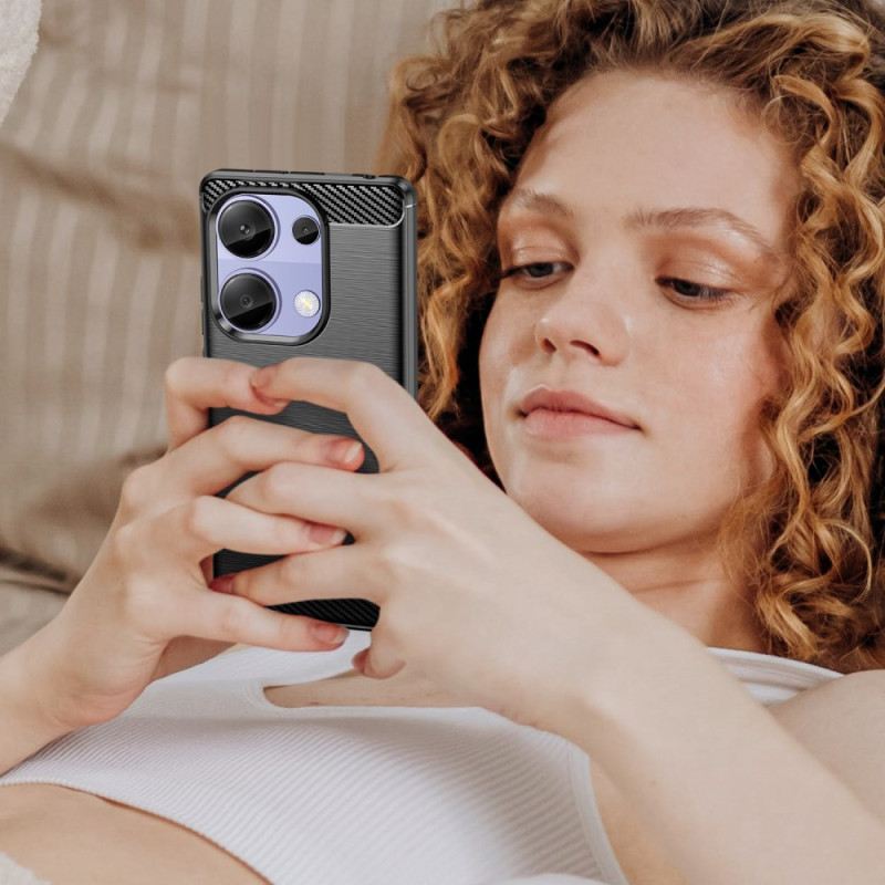Hülle Xiaomi Redmi Note 13 Pro 4g Gebürstete Kohlefaser