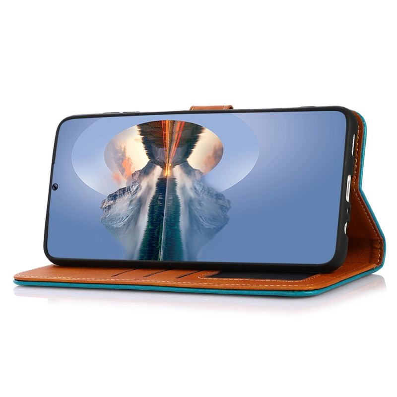 Lederhüllen Xiaomi Redmi Note 13 Pro 4g Handyhülle Goldschließe Khazneh