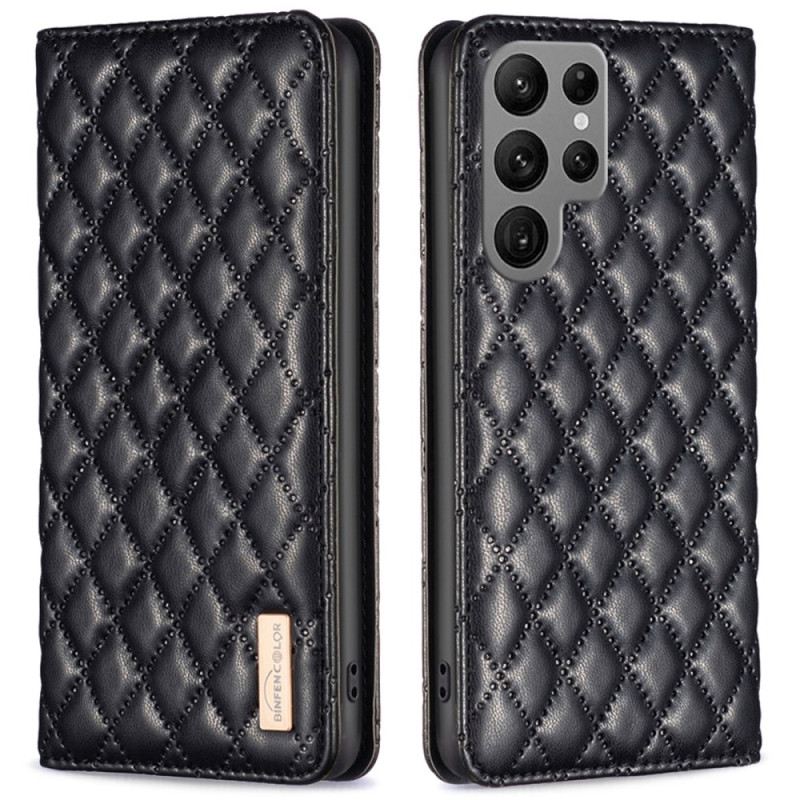Flip Case Für Samsung Galaxy S25 Ultra 5g Gesteppt Binfen Color