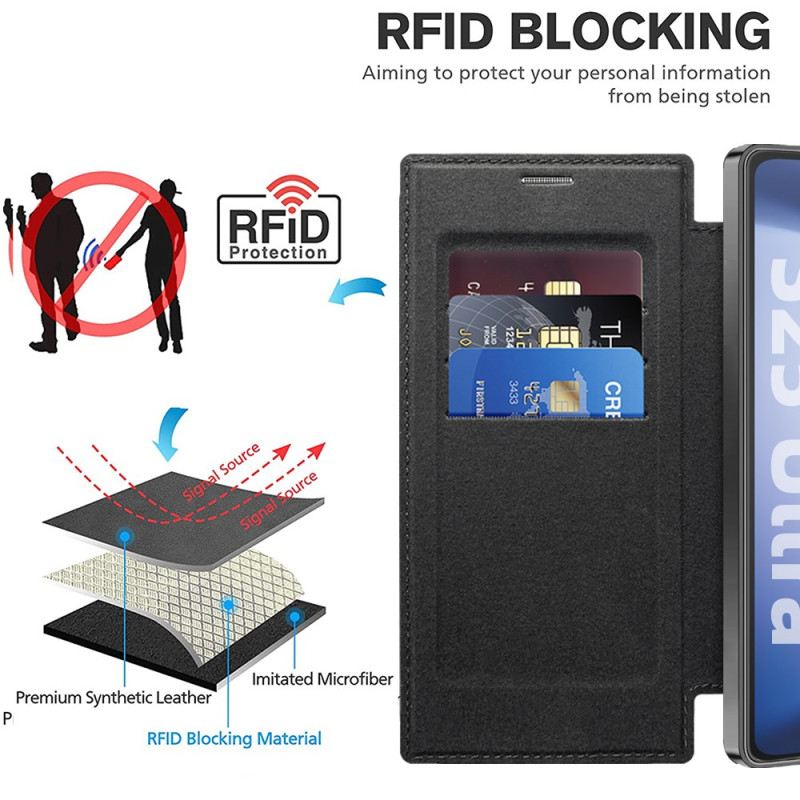 Flip Case Für Samsung Galaxy S25 Ultra 5g Magsafe-kompatible Steppung