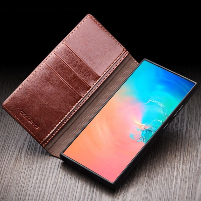 Flip Case Samsung Galaxy S25 Ultra 5g Qialino-leder