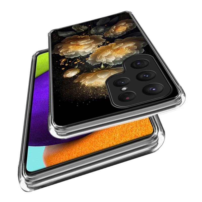 Hülle Für Samsung Galaxy S25 Ultra 5g Goldene Pfingstrose