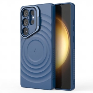 Hülle Für Samsung Galaxy S25 Ultra 5g Magsafe-kompatibles Wellenförmiges Design Mit Ständer