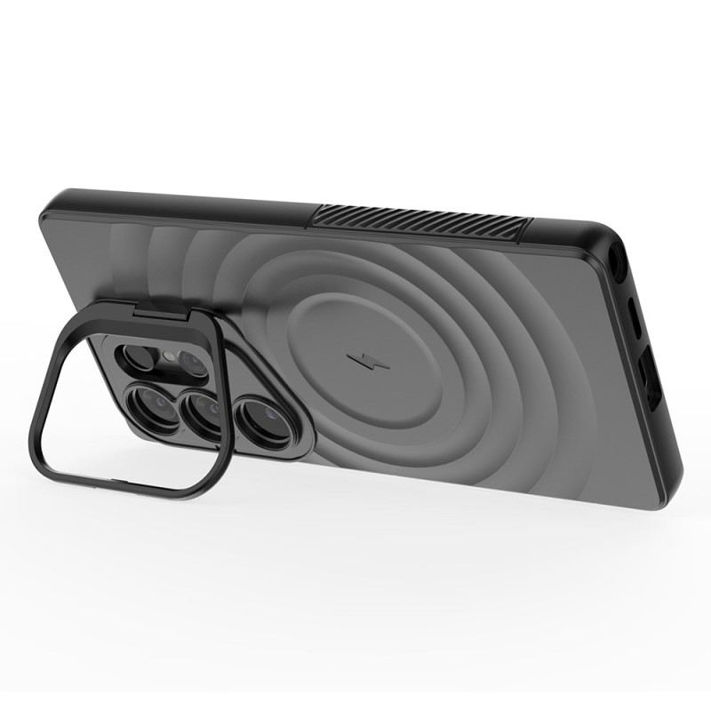 Hülle Für Samsung Galaxy S25 Ultra 5g Magsafe-kompatibles Wellenförmiges Design Mit Ständer