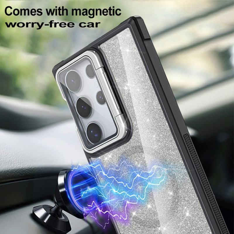 Hülle Samsung Galaxy S25 Ultra 5g Glitzer Mit Integriertem Ständer