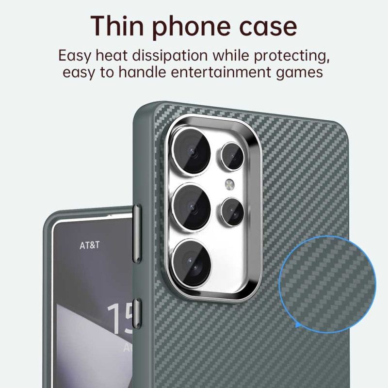 Hülle Samsung Galaxy S25 Ultra 5g Handyhülle Carbonfaser-textur