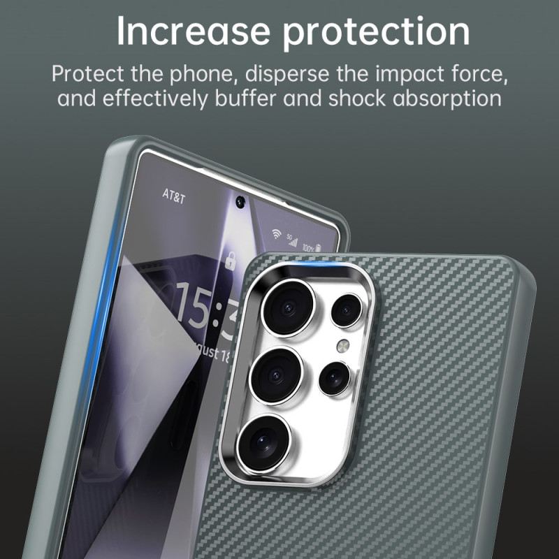 Hülle Samsung Galaxy S25 Ultra 5g Handyhülle Carbonfaser-textur