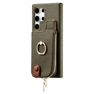 Hülle Samsung Galaxy S25 Ultra 5g Handyhülle Geldbörse Aus Kunstleder