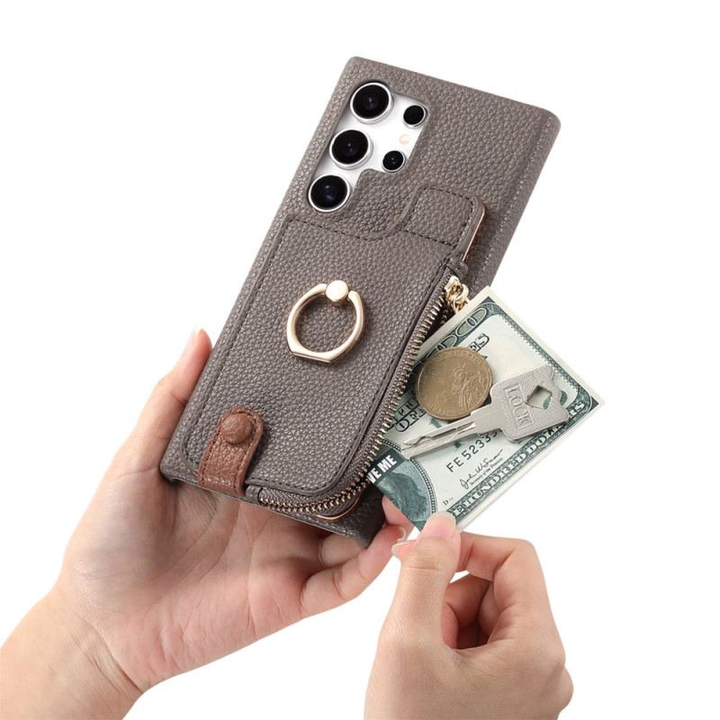Hülle Samsung Galaxy S25 Ultra 5g Handyhülle Geldbörse Aus Kunstleder