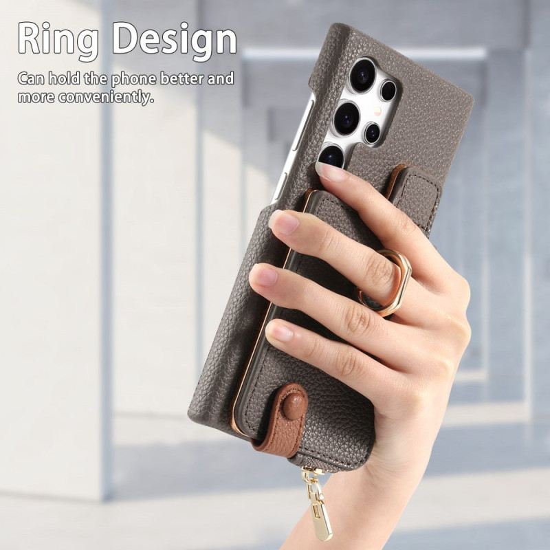 Hülle Samsung Galaxy S25 Ultra 5g Handyhülle Geldbörse Aus Kunstleder