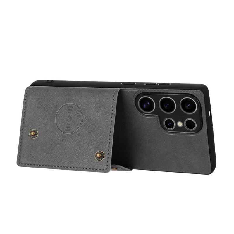 Hülle Samsung Galaxy S25 Ultra 5g Handyhülle Kartenhalter Im Retro-stil