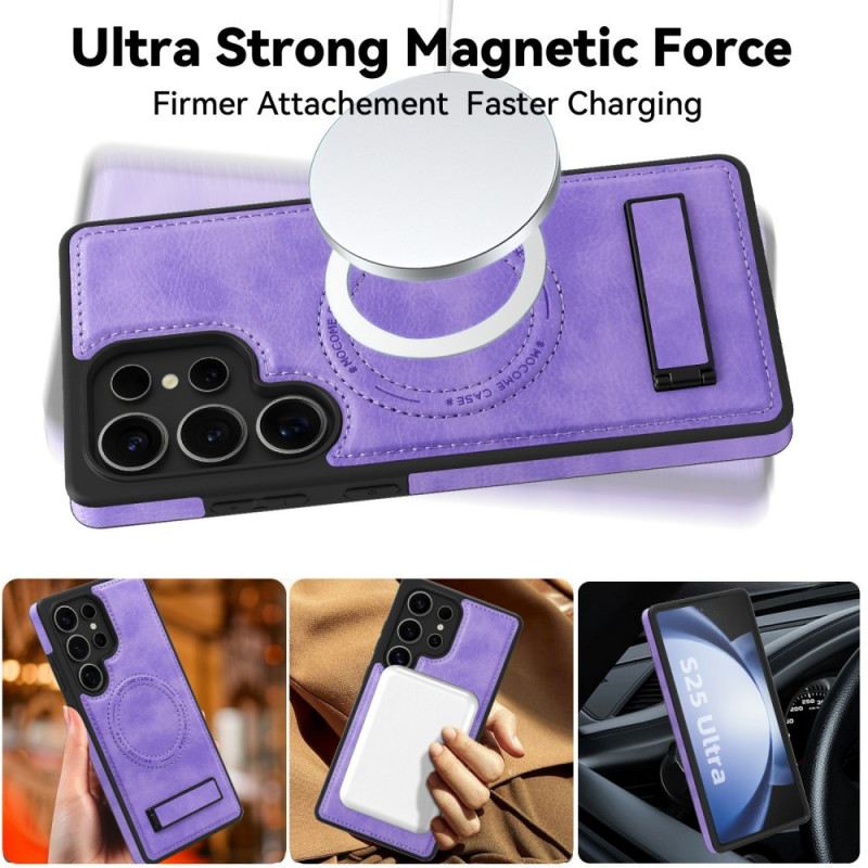 Hülle Samsung Galaxy S25 Ultra 5g Handyhülle Lederoptik Kompatibel Mit Magsafe