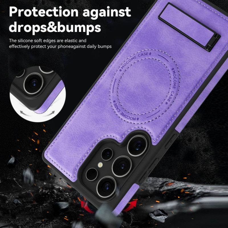 Hülle Samsung Galaxy S25 Ultra 5g Handyhülle Lederoptik Kompatibel Mit Magsafe