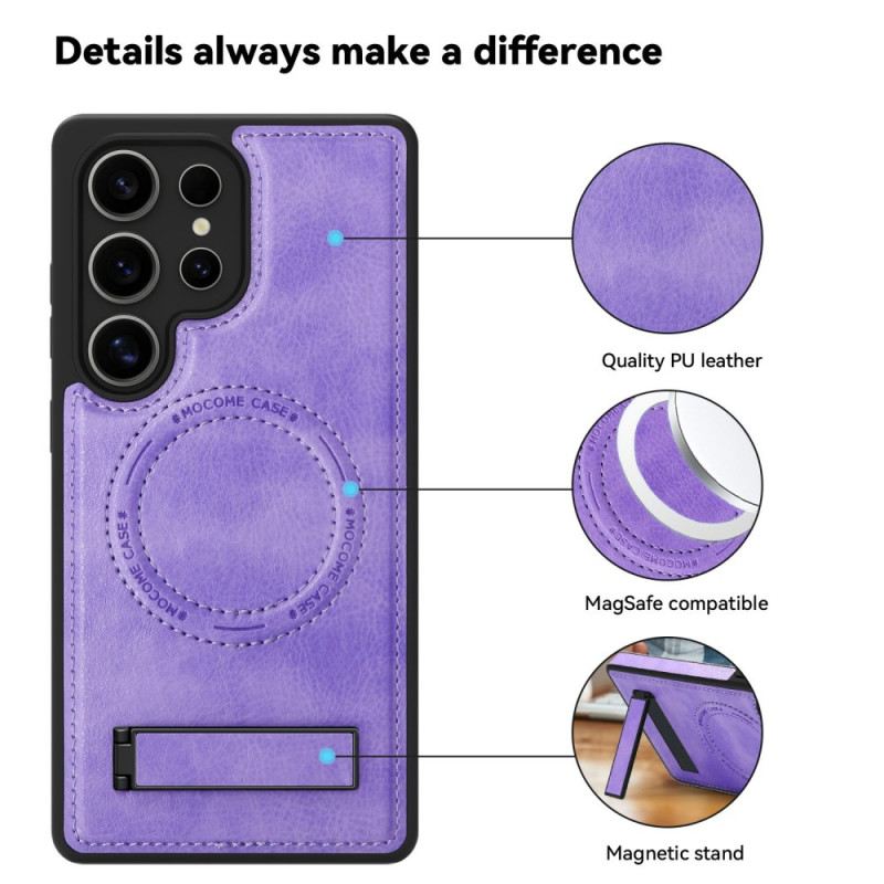 Hülle Samsung Galaxy S25 Ultra 5g Handyhülle Lederoptik Kompatibel Mit Magsafe