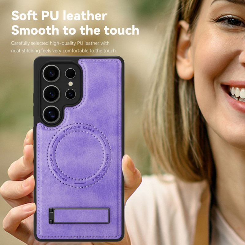 Hülle Samsung Galaxy S25 Ultra 5g Handyhülle Lederoptik Kompatibel Mit Magsafe