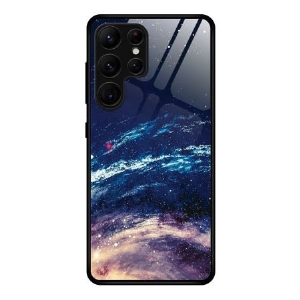 Hülle Samsung Galaxy S25 Ultra 5g Handyhülle Milchstraße Aus Gehärtetem Glas