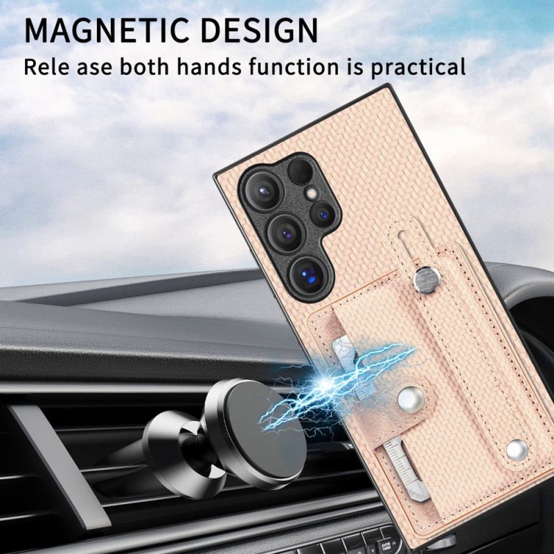 Hülle Samsung Galaxy S25 Ultra 5g Kartenhalter Und Tragegurt-ständer