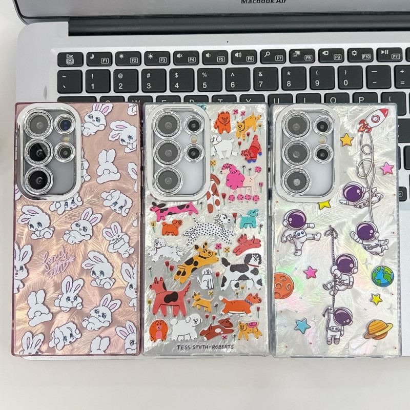 Hülle Samsung Galaxy S25 Ultra 5g Lustige Häschen Mit Linsenschutz