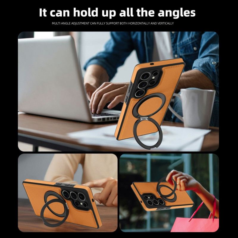 Hülle Samsung Galaxy S25 Ultra 5g Magnetisch Mit Drehbarem Ständer