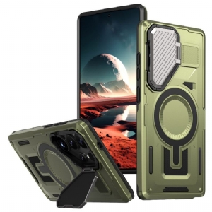 Hülle Samsung Galaxy S25 Ultra 5g Metalleffekt Mit Linsenabdeckung Und Ständer