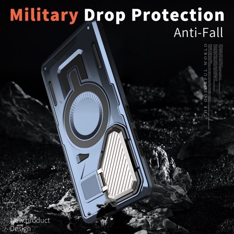 Hülle Samsung Galaxy S25 Ultra 5g Metalleffekt Mit Linsenabdeckung Und Ständer