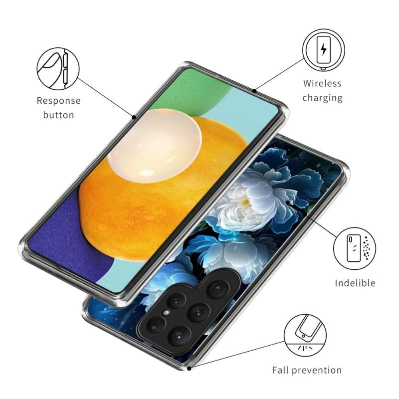 Hülle Samsung Galaxy S25 Ultra 5g Weiße Pfingstrose