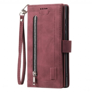 Lederhüllen Für Samsung Galaxy S25 Ultra 5g Reißverschluss-geldbörse