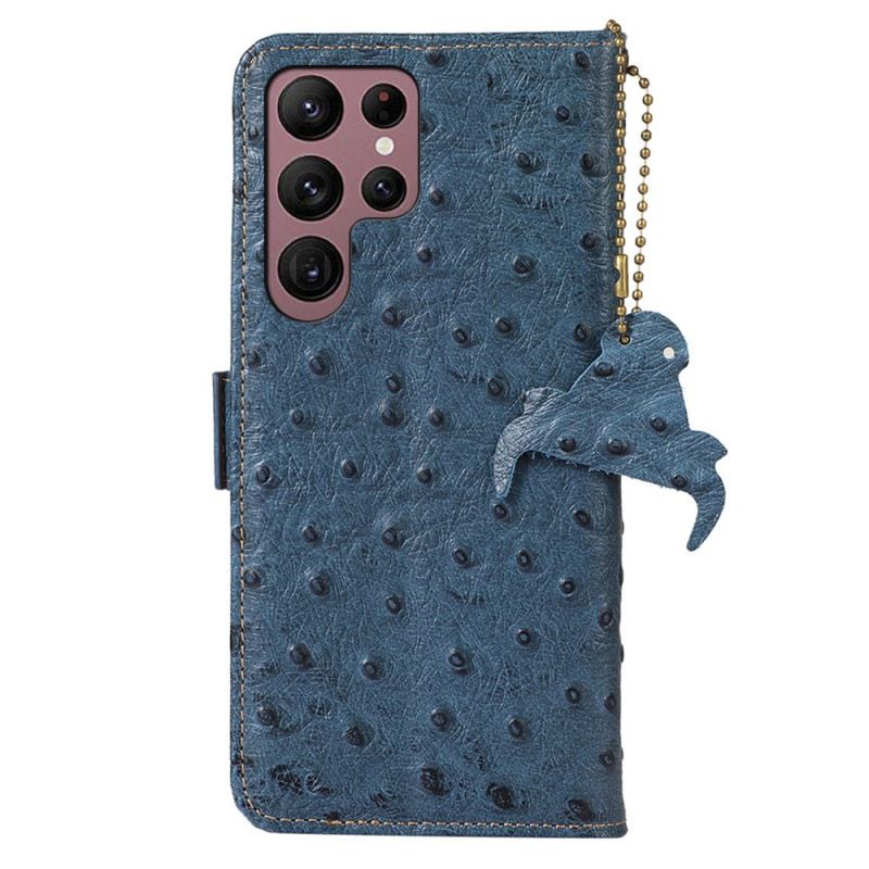 Lederhüllen Samsung Galaxy S25 Ultra 5g Echtleder Mit Rfid-blockierung