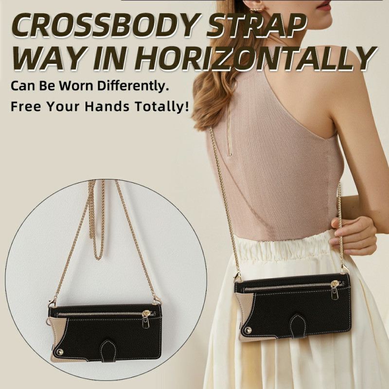 Lederhüllen Samsung Galaxy S25 Ultra 5g Geldbörse Mit Kette