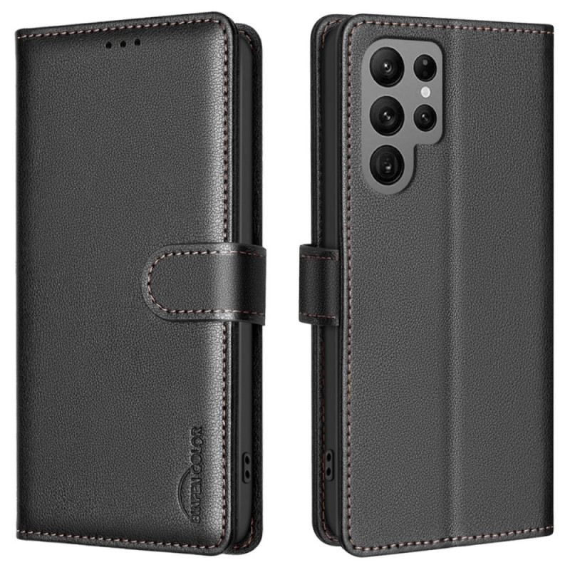 Lederhüllen Samsung Galaxy S25 Ultra 5g Handyhülle Binfen Color Rfid-technologie