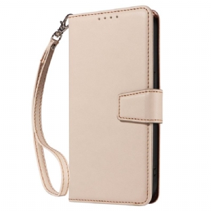 Lederhüllen Samsung Galaxy S25 Ultra 5g Handyhülle Rfid-geldbörse Aus Leder Mit Riemen