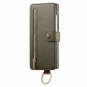 Lederhüllen Samsung Galaxy S25 Ultra 5g Rfid-geschützte Geldbörse Mit Tasche Und Ringhalter