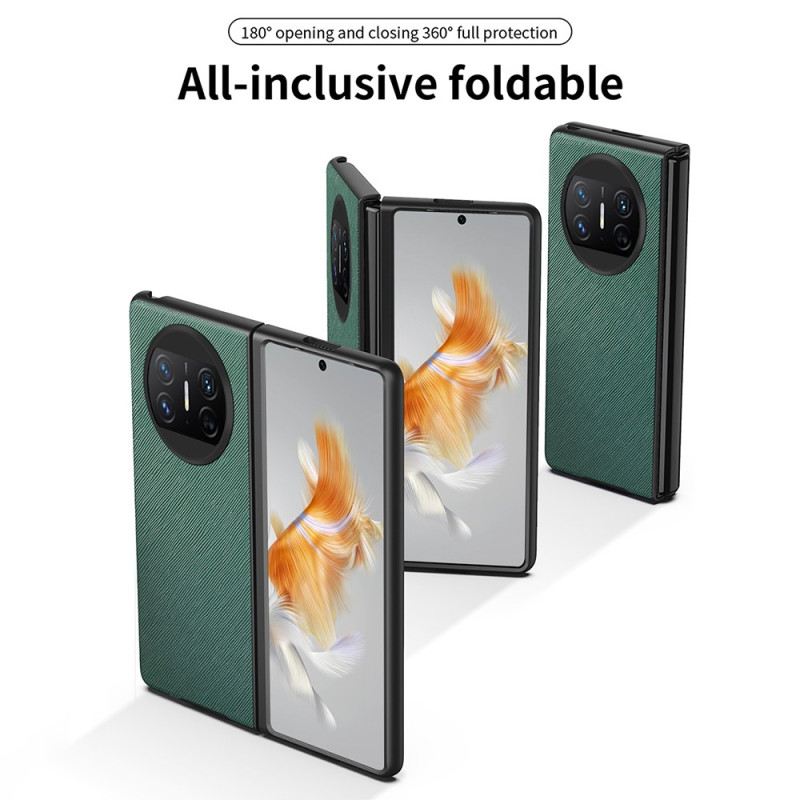 Hülle Huawei Mate X3 Handyhülle Gewebte Textur