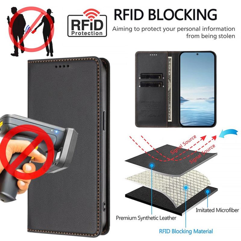 Flip Case Xiaomi 17 Pro Handyhülle Magnetverschluss Und Rfid-schutz