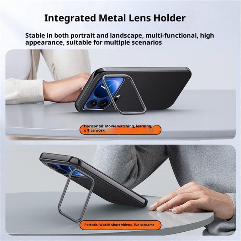 Hülle Für Xiaomi 17 Pro Integrierter Ständer Und Metallrahmen