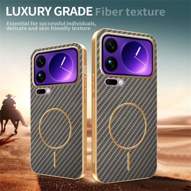 Hülle Xiaomi 17 Pro Carbonfaser-textur