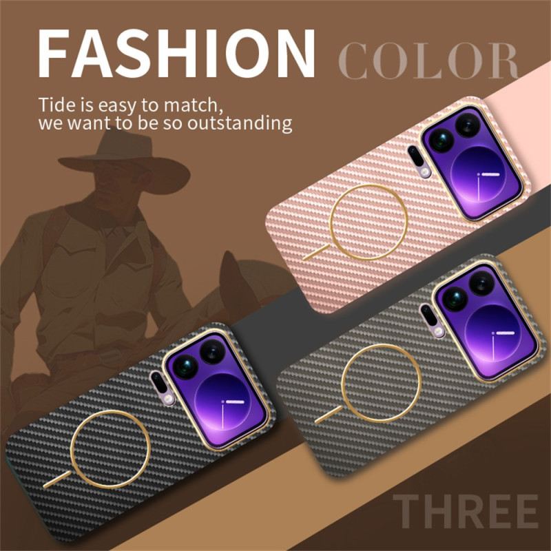 Hülle Xiaomi 17 Pro Carbonfaser-textur