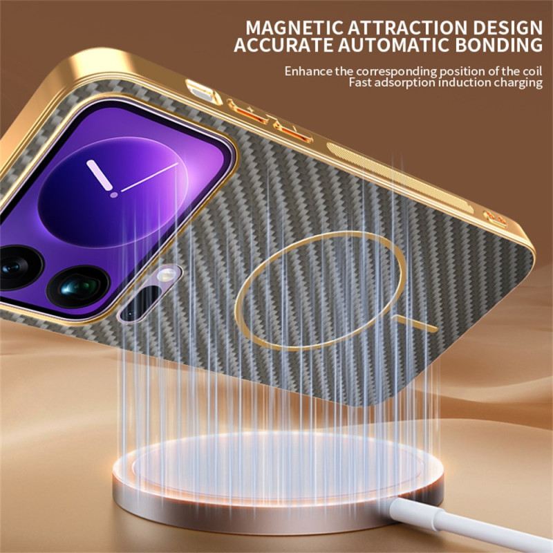 Hülle Xiaomi 17 Pro Carbonfaser-textur